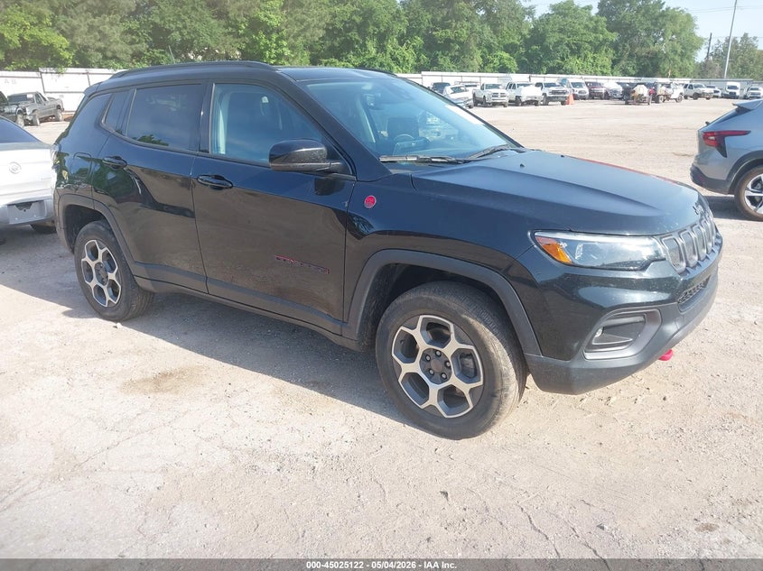 2022 Jeep Compass VIN 3C4NJDDB2NT207697 IAAI salvage auction — RIGHT REAR, Original (Texas), sold $7,400 on 2026-07-30 (photo 1)
