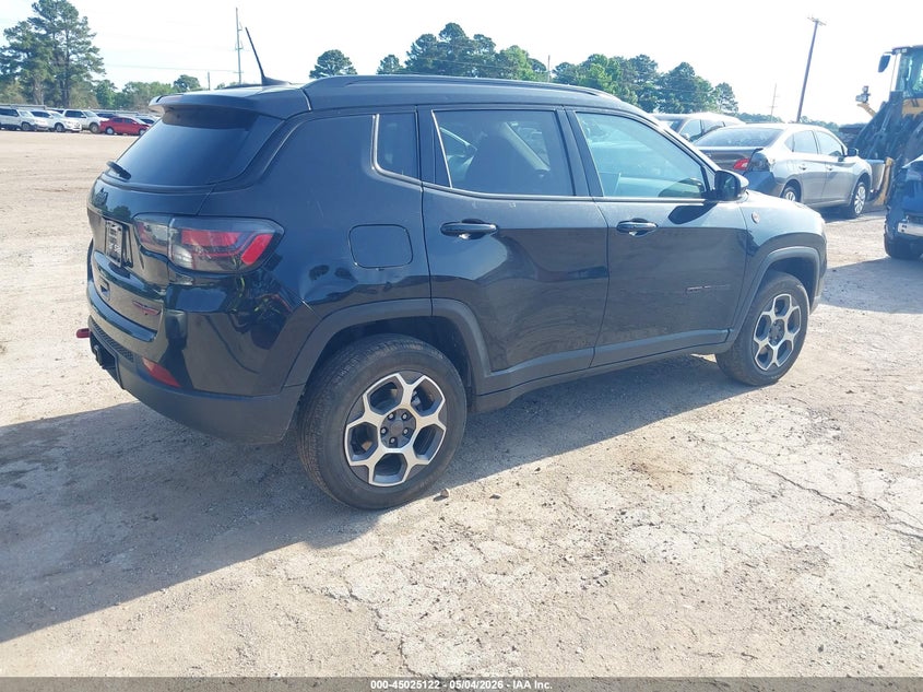2022 Jeep Compass VIN 3C4NJDDB2NT207697 IAAI salvage auction — RIGHT REAR, Original (Texas), sold $7,400 on 2026-07-30 (photo 4)
