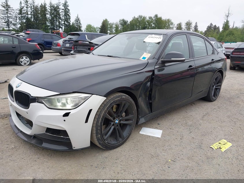 2013 BMW 3er VIN WBA3A9C5XDF475595 IAAI salvage auction — LEFT FRONT, Salvage (Texas), sold $1,550 on 2026-08-05 (photo 2)