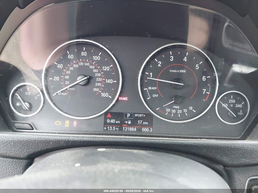 2013 BMW 3er VIN WBA3A9C5XDF475595 IAAI salvage auction — LEFT FRONT, Salvage (Texas), sold $1,550 on 2026-08-05 (photo 7)