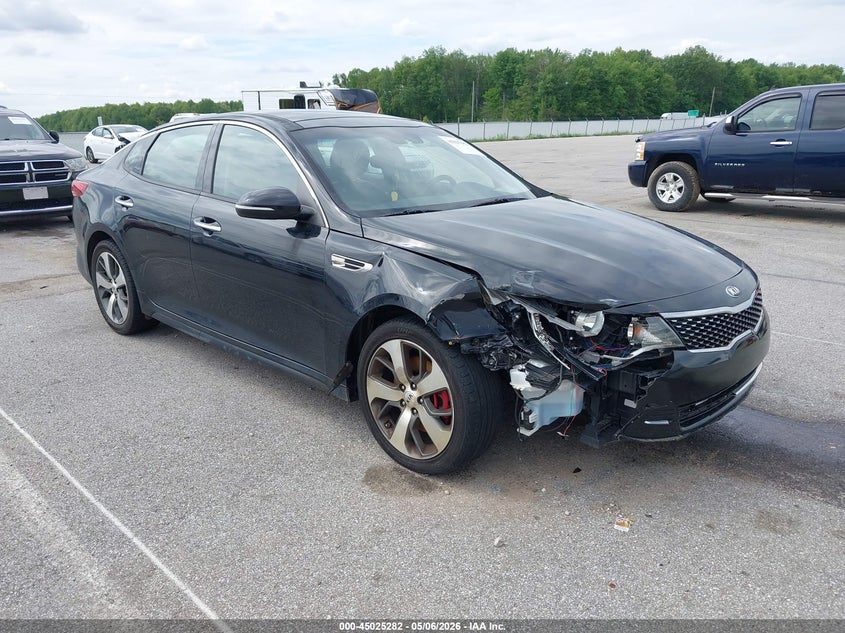 2018 Kia Optima VIN 5XXGW4L23JG246591 IAAI salvage auction — RIGHT FRONT, Salvage Title, sold $2,050 on 2026-07-12 (photo 1)