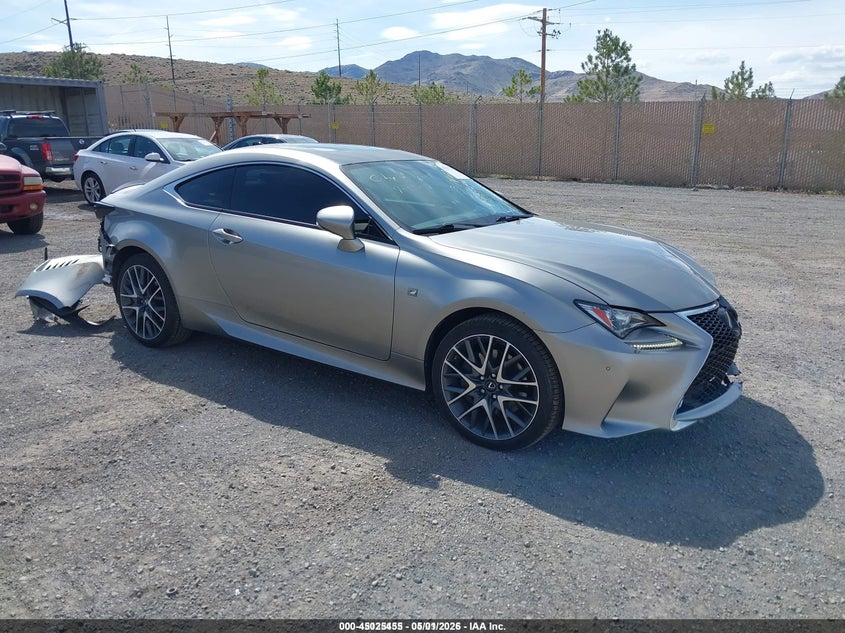2016 Lexus Rc VIN JTHSE5BC5G5005883 IAAI salvage auction — FRONT & REAR, Salvage (Idaho), sold $8,800 on 2026-07-17 (photo 1)