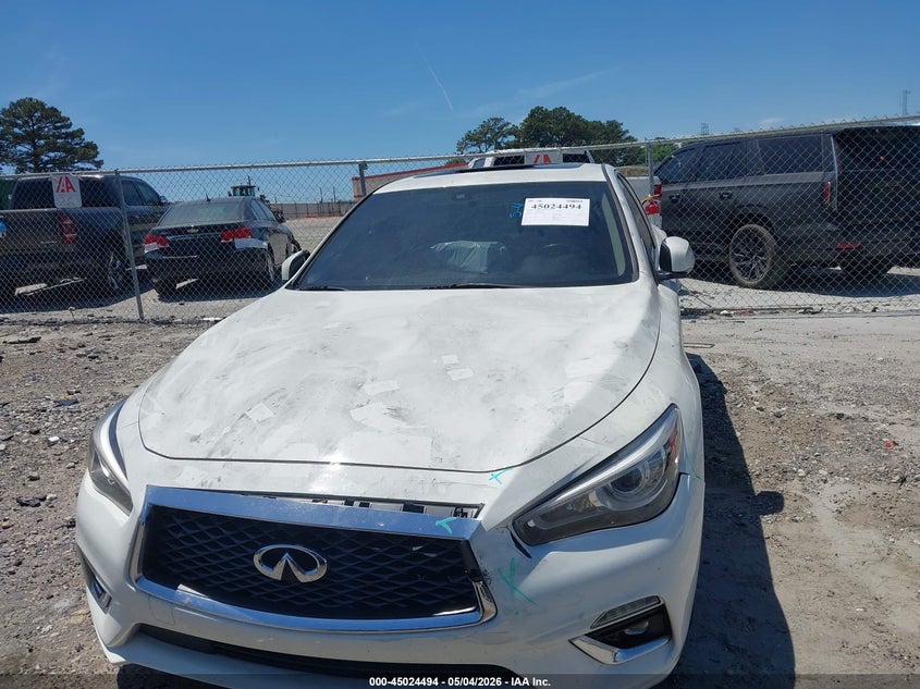 2020 Infiniti Q50 VIN JN1EV7AP9LM207921 IAAI salvage auction — FRONT END, Salvage (Georgia), sold $2,000 on 2026-07-08 (photo 6)