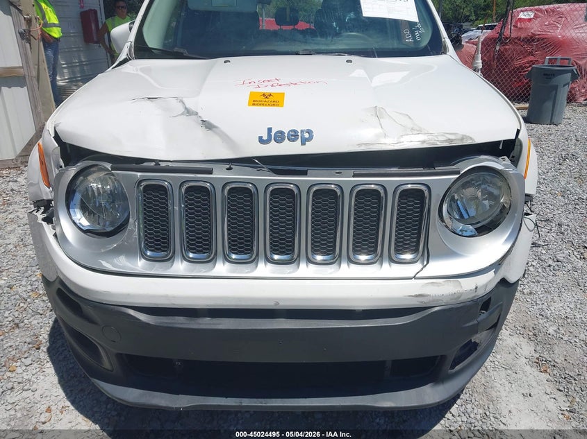 2016 Jeep Renegade VIN ZACCJADT1GPC61405 IAAI salvage auction — FRONT END, Rebuildable (Florida), sold $725 on 2026-08-20 (photo 6)