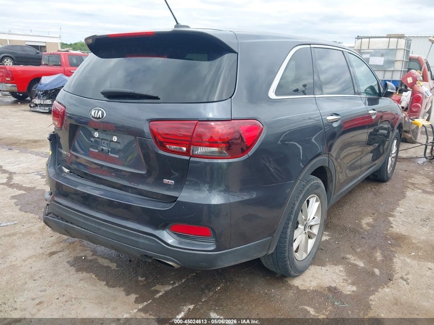 2019 Kia Sorento VIN 5XYPG4A36KG520890 IAAI salvage auction — LEFT REAR, Clear (Oklahoma), sold $3,350 on 2026-07-15 (photo 4)