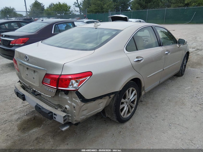 2011 Lexus ES VIN JTHBK1EGXB2448055 IAAI salvage auction — FRONT & REAR, Salvage (Kentucky), sold $725 on 2026-07-31 (photo 4)
