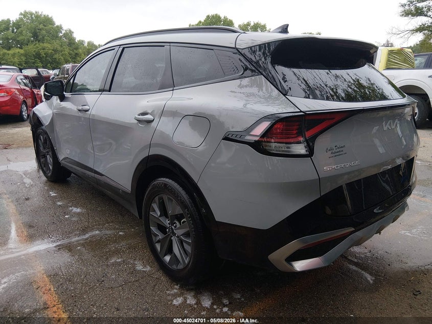 2025 Kia Sportage VIN 5XYK43DF8SG289946 IAAI salvage auction — LEFT FRONT, Salvage (Missouri), sold $10,500 on 2026-07-29 (photo 3)