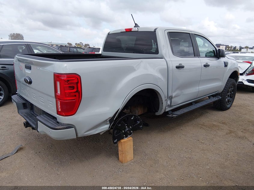 2023 Ford Ranger VIN 1FTER4FH6PLE07510 IAAI salvage auction — RIGHT REAR, Salvage (California), sold $10,800 on 2026-07-27 (photo 4)