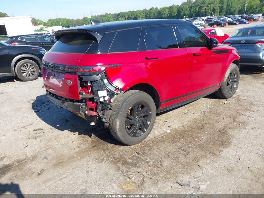 2021 Land rover Range rover evoque VIN SALZT2FX5MH133450 IAAI salvage auction — FRONT END, Salvage Title, sold $8,100 on 2026-07-30 (photo 4)