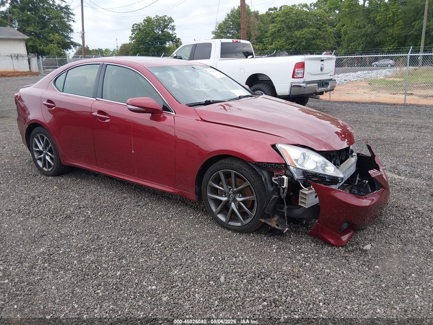 2013 Lexus Is VIN JTHBF5C26D5187785 IAAI salvage auction — FRONT END, Salvage (South Carolina), sold $525 on 2026-07-28 (photo 1)