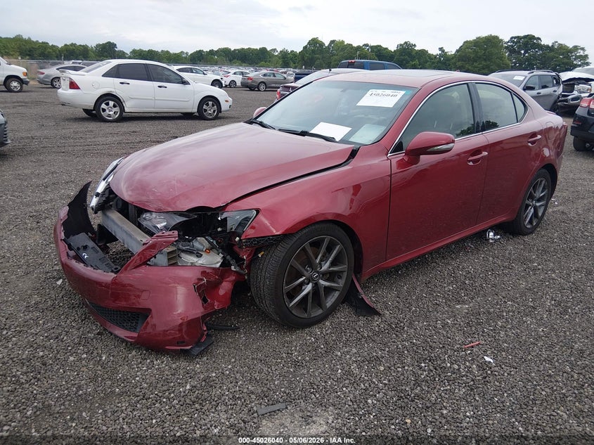 2013 Lexus Is VIN JTHBF5C26D5187785 IAAI salvage auction — FRONT END, Salvage (South Carolina), sold $525 on 2026-07-28 (photo 2)
