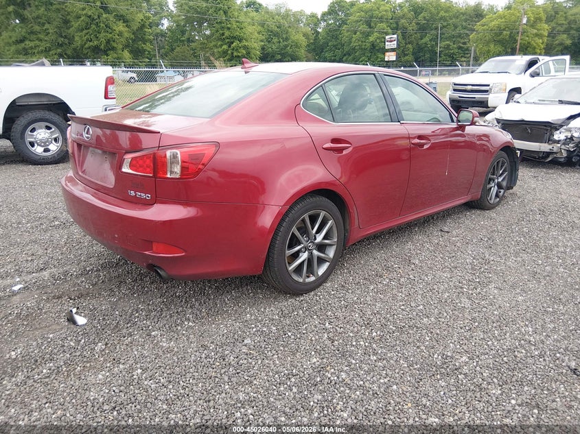 2013 Lexus Is VIN JTHBF5C26D5187785 IAAI salvage auction — FRONT END, Salvage (South Carolina), sold $525 on 2026-07-28 (photo 4)