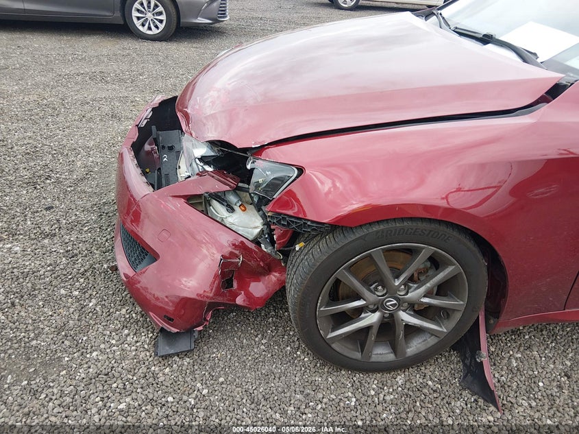 2013 Lexus Is VIN JTHBF5C26D5187785 IAAI salvage auction — FRONT END, Salvage (South Carolina), sold $525 on 2026-07-28 (photo 6)