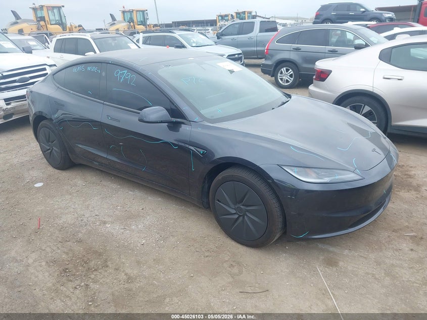 2025 Tesla Model 3 VIN 5YJ3E1EA2SF126967 IAAI salvage auction — FRONT END, Original (Texas), sold $19,100 on 2026-07-09 (photo 1)