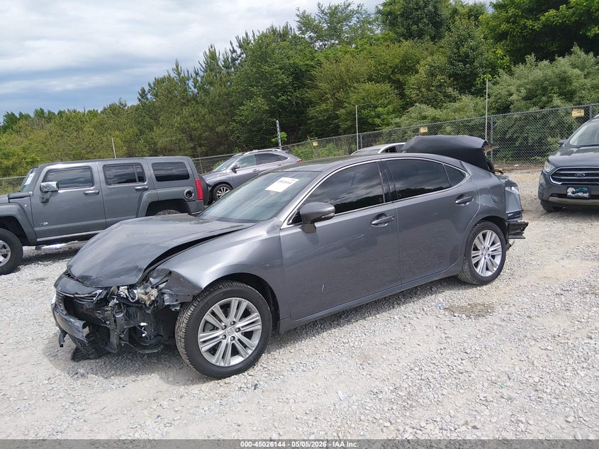 2013 Lexus ES VIN JTHBK1GG8D2009503 IAAI salvage auction — FRONT & REAR, Salvage (Alabama), sold $750 on 2026-07-29 (photo 2)