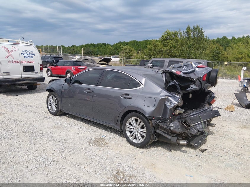 2013 Lexus ES VIN JTHBK1GG8D2009503 IAAI salvage auction — FRONT & REAR, Salvage (Alabama), sold $750 on 2026-07-29 (photo 3)