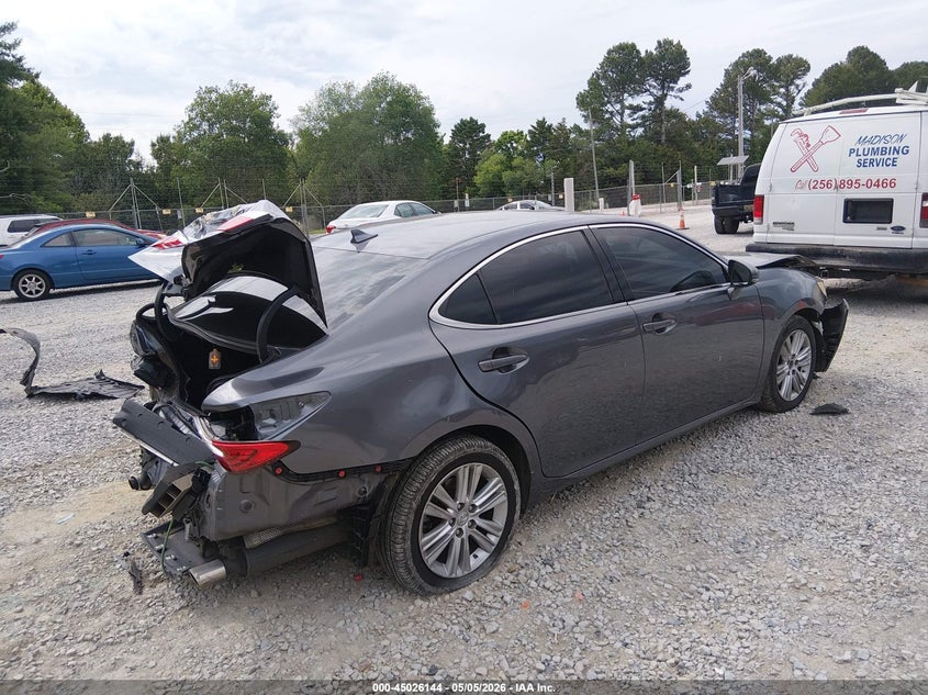 2013 Lexus ES VIN JTHBK1GG8D2009503 IAAI salvage auction — FRONT & REAR, Salvage (Alabama), sold $750 on 2026-07-29 (photo 4)