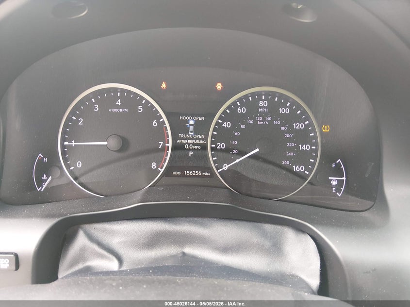 2013 Lexus ES VIN JTHBK1GG8D2009503 IAAI salvage auction — FRONT & REAR, Salvage (Alabama), sold $750 on 2026-07-29 (photo 7)