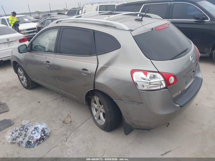 2009 Nissan Rogue VIN JN8AS58T19W328617 IAAI salvage auction — LEFT SIDE, Salvage (Texas), sold $325 on 2026-07-28 (photo 3)