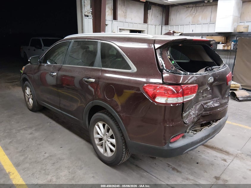 2017 Kia Sorento VIN 5XYPG4A38HG296627 IAAI salvage auction — REAR END, Salvage (Arizona), sold $2,100 on 2026-07-28 (photo 3)