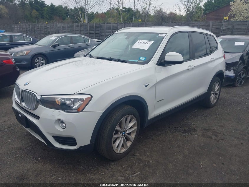2017 BMW X3 VIN 5UXWX9C52H0D97600 IAAI salvage auction — LEFT FRONT, Salvage (New Hampshire), sold $3,000 on 2026-07-29 (photo 2)
