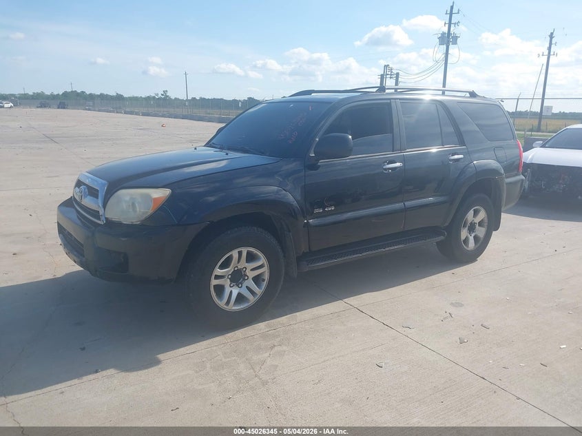 2006 Toyota 4runner VIN JTEBU14RX60085591 IAAI salvage auction — FRONT & REAR, Salvage (Texas), sold $4,575 on 2026-07-31 (photo 2)