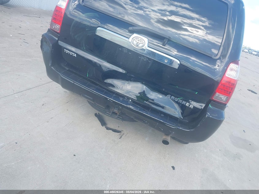 2006 Toyota 4runner VIN JTEBU14RX60085591 IAAI salvage auction — FRONT & REAR, Salvage (Texas), sold $4,575 on 2026-07-31 (photo 6)