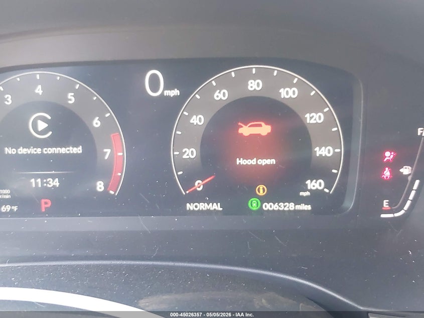 2026 Acura Integra VIN 19UDE4H38TA004581 IAAI salvage auction — FRONT END, Salvage Title, sold $9,525 on 2026-08-18 (photo 7)