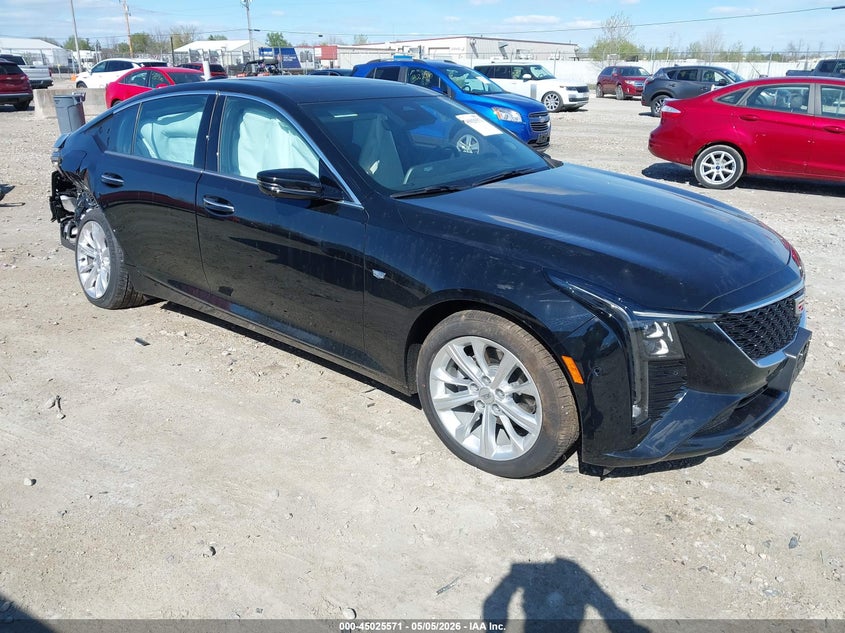 2025 Cadillac Ct5 VIN 1G6DS5RK2S0115296 IAAI salvage auction — REAR END, Clear Claim Paid (Wisconsin), sold $11,400 on 2026-08-01 (photo 1)