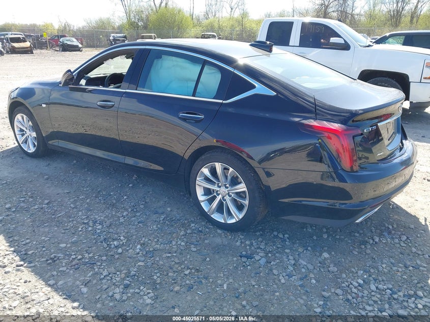 2025 Cadillac Ct5 VIN 1G6DS5RK2S0115296 IAAI salvage auction — REAR END, Clear Claim Paid (Wisconsin), sold $11,400 on 2026-08-01 (photo 3)
