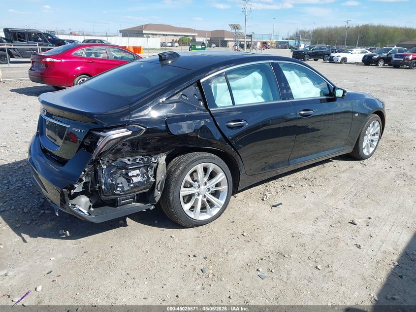 2025 Cadillac Ct5 VIN 1G6DS5RK2S0115296 IAAI salvage auction — REAR END, Clear Claim Paid (Wisconsin), sold $11,400 on 2026-08-01 (photo 4)