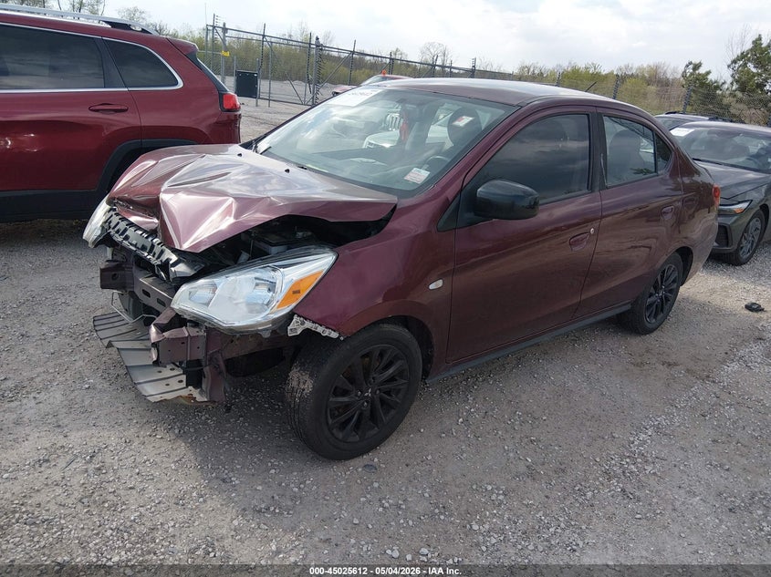 2020 Mitsubishi Mirage VIN ML32F4FJXLHF05974 IAAI salvage auction — FRONT END, Salvage (Texas), sold $475 on 2026-07-14 (photo 2)