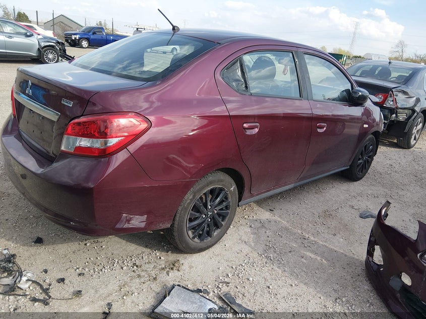 2020 Mitsubishi Mirage VIN ML32F4FJXLHF05974 IAAI salvage auction — FRONT END, Salvage (Texas), sold $475 on 2026-07-14 (photo 4)