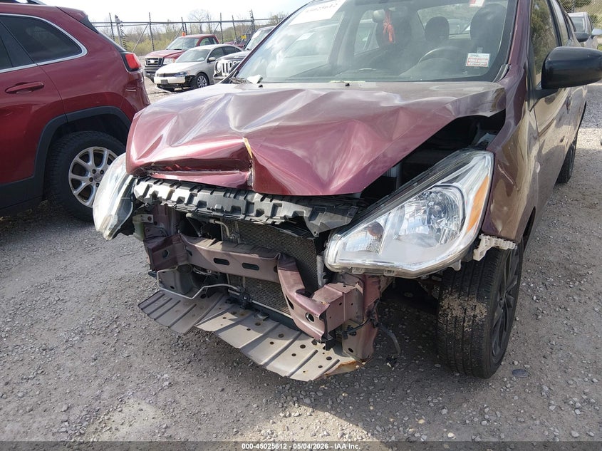 2020 Mitsubishi Mirage VIN ML32F4FJXLHF05974 IAAI salvage auction — FRONT END, Salvage (Texas), sold $475 on 2026-07-14 (photo 6)