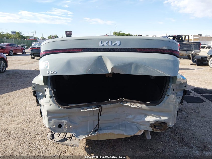 2025 Kia K4 VIN 3KPFU4DE2SE218446 IAAI salvage auction — REAR END, Salvage (Kansas), sold $8,600 on 2026-07-24 (photo 6)