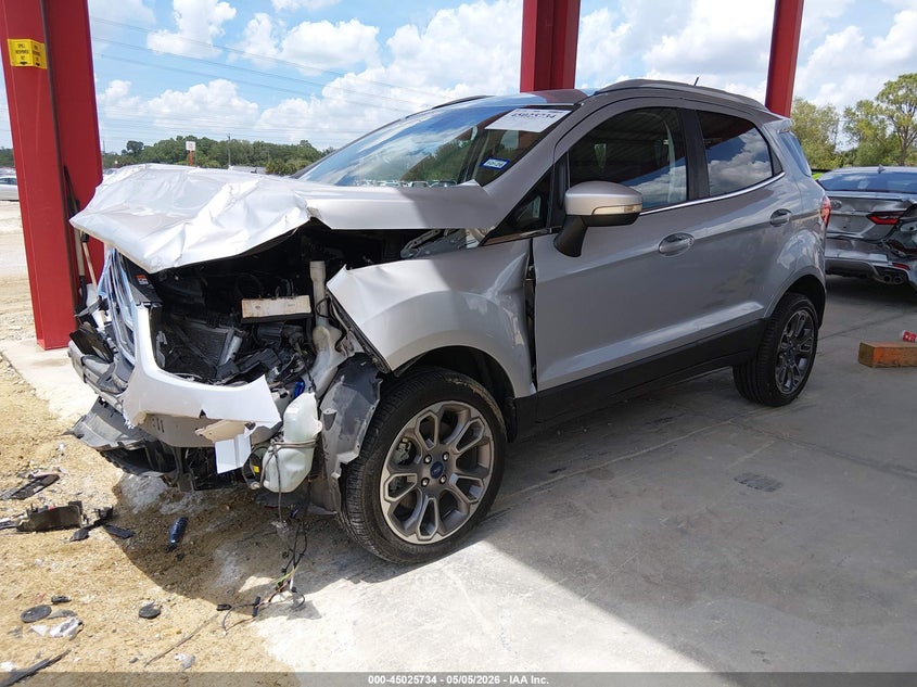 2020 Ford Ecosport VIN MAJ6S3KL9LC351608 IAAI salvage auction — FRONT END, Salvage (Texas), sold $750 on 2026-08-01 (photo 2)