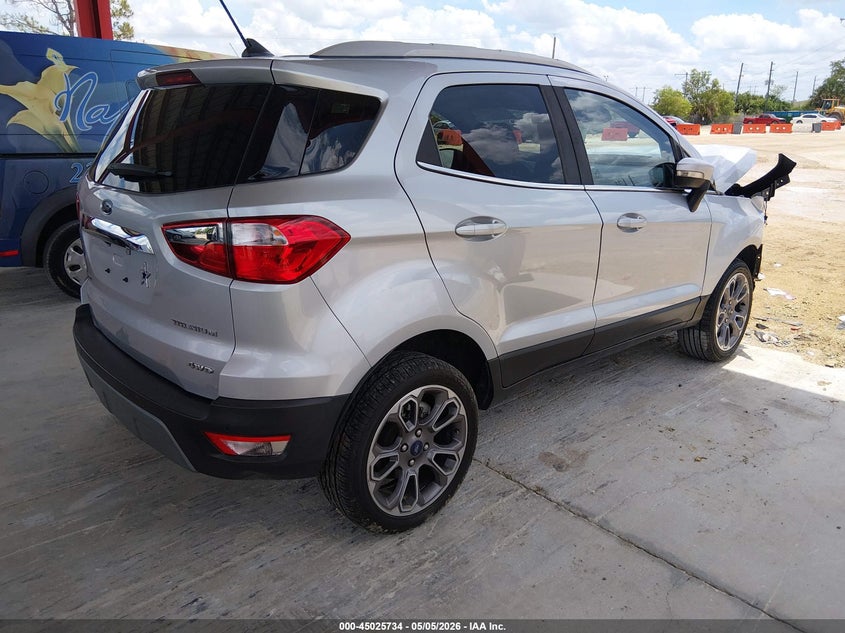 2020 Ford Ecosport VIN MAJ6S3KL9LC351608 IAAI salvage auction — FRONT END, Salvage (Texas), sold $750 on 2026-08-01 (photo 4)