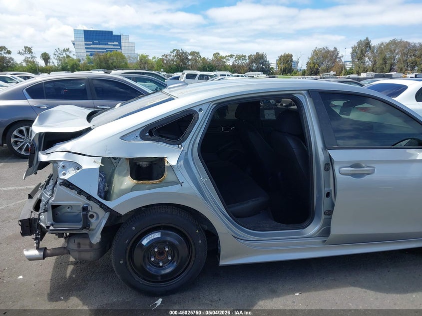 2025 Honda Civic VIN 2HGFE2F5XSH527991 IAAI salvage auction — Rear End, Salvage (California), sold $7,625 on 2026-07-02 (photo 6)