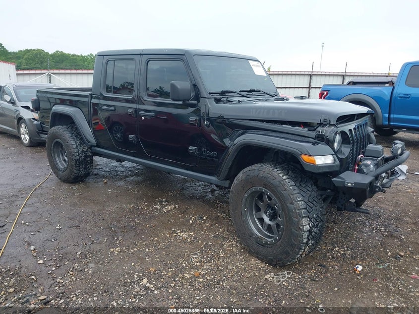 2021 Jeep Gladiator VIN 1C6JJTAM3ML513582 IAAI salvage auction — FRONT & REAR, Clear (Arkansas), sold $10,400 on 2026-07-09 (photo 1)