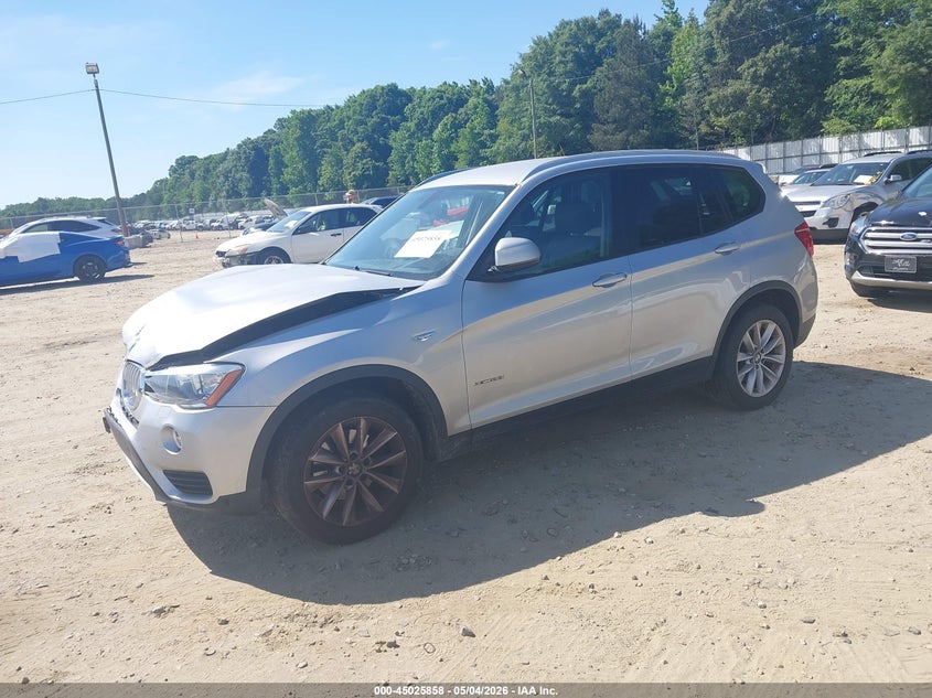 2017 BMW X3 VIN 5UXWX9C51H0T01646 IAAI salvage auction — FRONT END, Salvage (Georgia), sold $3,000 on 2026-07-18 (photo 2)