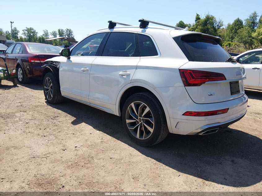 2022 Audi Q5 VIN WA1EAAFY9N2076005 IAAI salvage auction — FRONT END, Salvage - Greater Than 75% (Maryland), sold $13,400 on 2026-08-01 (photo 3)
