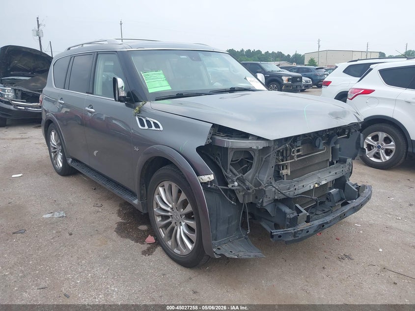 2015 Infiniti Qx80 VIN JN8AZ2NC3F9370618 IAAI salvage auction — FRONT END, Original (Texas), sold $3,075 on 2026-07-22 (photo 1)