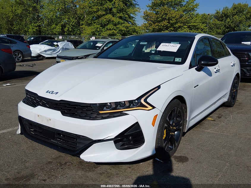 2022 Kia K5 VIN 5XXG64J21NG088776 IAAI salvage auction — RIGHT FRONT, Salvage Title, sold $3,250 on 2026-07-27 (photo 2)