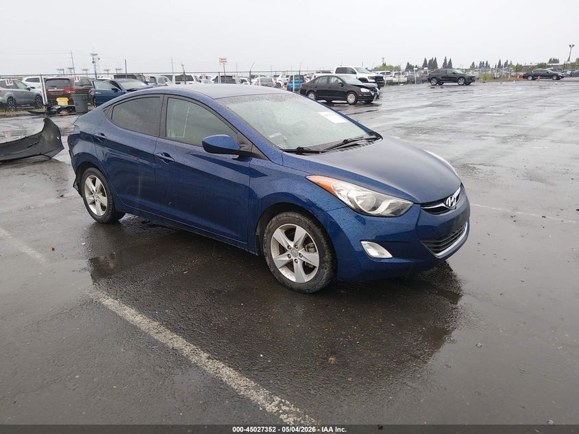2013 Hyundai Elantra VIN KMHDH4AEXDU565572 IAAI salvage auction — REAR END, Salvage (California), sold $1,900 on 2026-07-15 (photo 1)