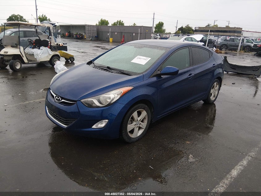 2013 Hyundai Elantra VIN KMHDH4AEXDU565572 IAAI salvage auction — REAR END, Salvage (California), sold $1,900 on 2026-07-15 (photo 2)