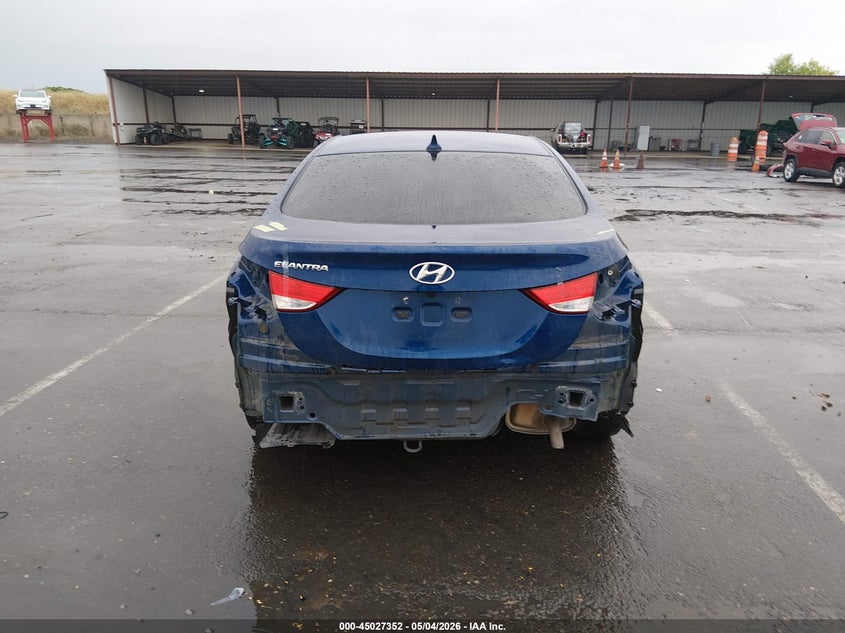2013 Hyundai Elantra VIN KMHDH4AEXDU565572 IAAI salvage auction — REAR END, Salvage (California), sold $1,900 on 2026-07-15 (photo 6)