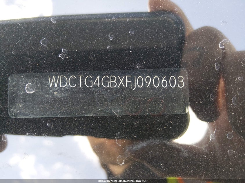 2015 Mercedes-benz Gla-klasse VIN WDCTG4GBXFJ090603 IAAI salvage auction — RIGHT SIDE, Salvage (Missouri), sold $2,600 on 2026-08-05 (photo 9)