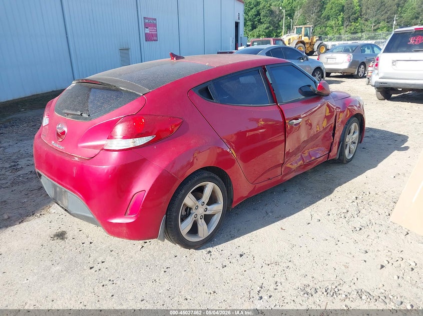 2014 Hyundai Veloster VIN KMHTC6AD2EU215772 IAAI salvage auction — SIDE, Repossession Paperwork (Georgia), sold $375 on 2026-07-16 (photo 4)