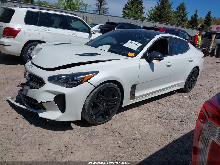 2023 Kia Stinger VIN KNAE55LCXP6127319 IAAI salvage auction — BIOHAZARD/CHEMICAL, Salvage Title, sold $6,200 on 2026-07-09 (photo 2)