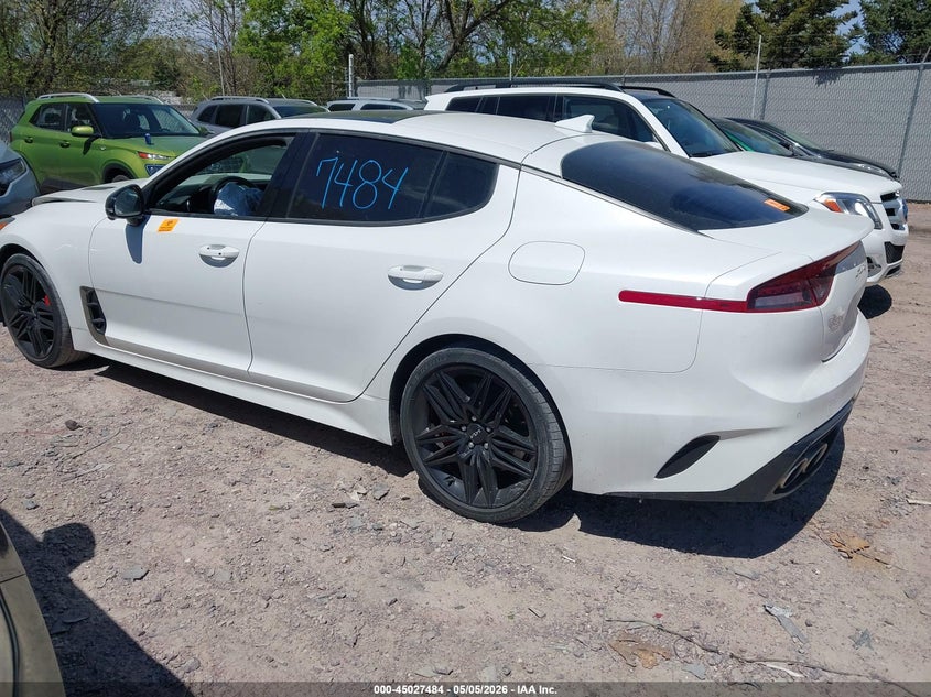 2023 Kia Stinger VIN KNAE55LCXP6127319 IAAI salvage auction — BIOHAZARD/CHEMICAL, Salvage Title, sold $6,200 on 2026-07-09 (photo 3)